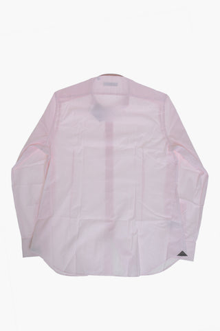 Camicia a Righe con Collo Francese
