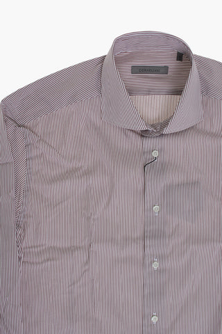 Striped Cotton-Blend Shirt with French Collar