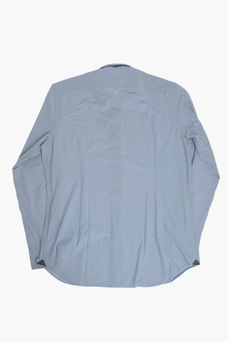 Wrinkle-Free Solid-Color Shirt With French Collar