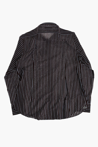 Striped Lightweight Cotton Shirt with French Collar