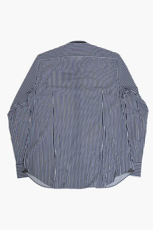 Wrinkle-Free Two-Tone Striped Stretch Shirt