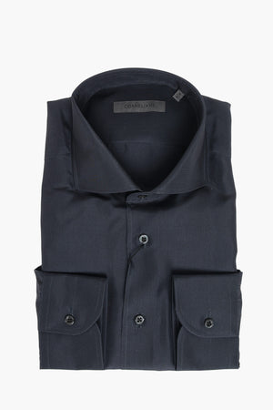 Camicia in Seta con Collo Francese 