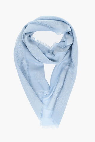 Jacquard Silk‑Blend Foulard