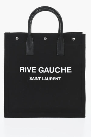 Canvas Tote Bag RIVE GAUCHE with Leather Handles