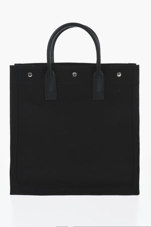 Canvas Tote Bag RIVE GAUCHE with Leather Handles