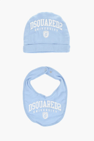 Cotton Baby Set With Hat, Bodysuit And Bib