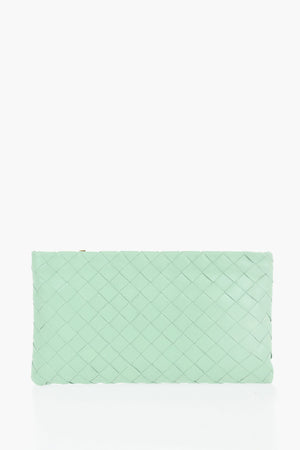 Woven Leather Envelope Bag