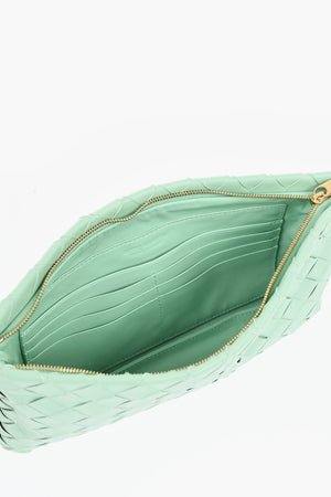 Woven Leather Envelope Bag