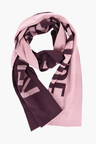 JEANS COUTURE Scarf TEDDY STRIPE with Jacquard Logo