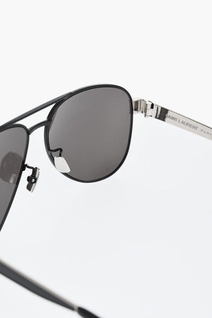 Aviator Sunglasses with Branded Temples