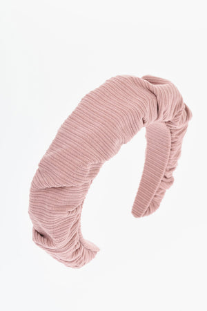 Cerchietto per Capelli Imbottito in Velour a Coste