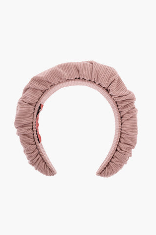 Cerchietto per Capelli Imbottito in Velour a Coste