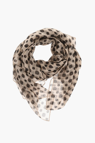 Cashmere Scarf with Geometric Pattern