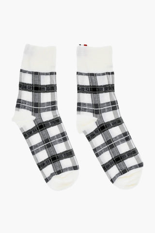 Socken aus Wollmischung mit Tartanmuster