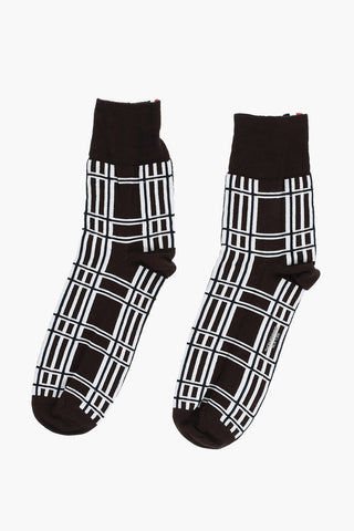 Socken aus Baumwollmischung mit geometrischem Muster