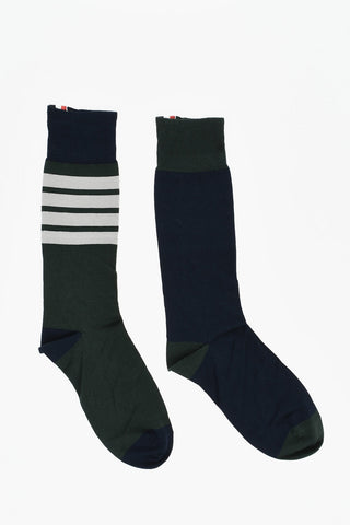 Cotton-Blend Socks FUNMIX with Contrast Details