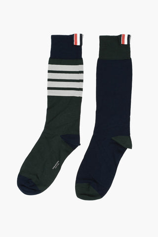 Cotton-Blend Socks FUNMIX with Contrast Details