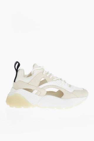 Sneakers aus Eco-Leder mit Cut-Out-Details 6cm