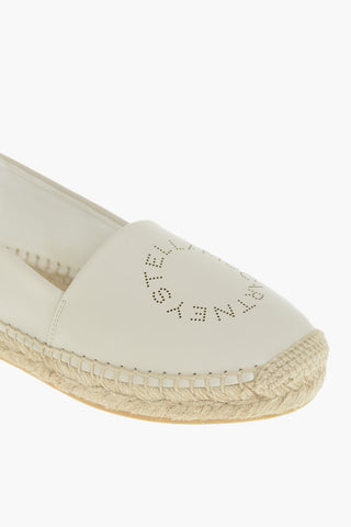 Faux Leather Espadrilles PIERS With Raffia Sole