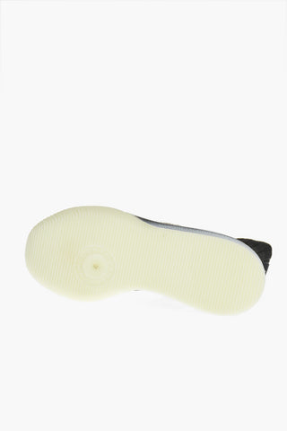 Sock-Sneakers aus perforiertem Gewebe mit Patch