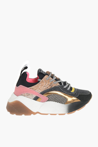 Sneaker ECLYPSE aus Kunstleder mit Korkdetails und 5,5 cm dicker Sohle