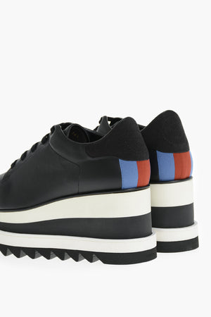 Sneakers ELYSE in Pelle Vegan con Zeppa Bicolore 8cm