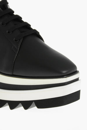 Sneakers ELYSE in Pelle Vegan con Zeppa Bicolore 8cm