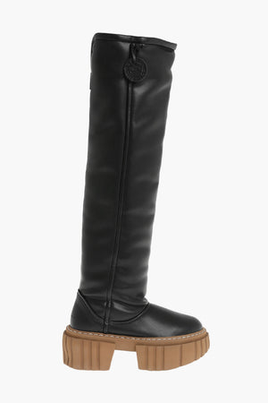 Stiefel EMILIE Aus Veganleder Mit Chunky-Sohle 7cm