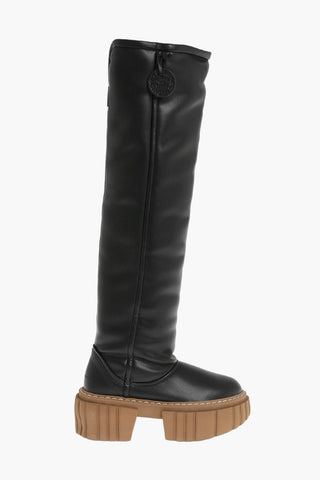 Vegan Leather Boots EMILIE With Chunky Sole 7cm