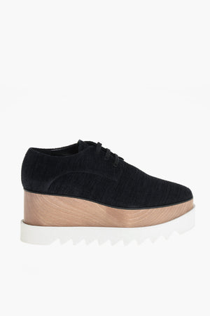 Scarpe Derby ELYSE in Lana con Suola Track E Zeappa 8cm