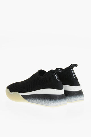 Sneakers Slip On in Tessuto Traforato con Suola Sfumata