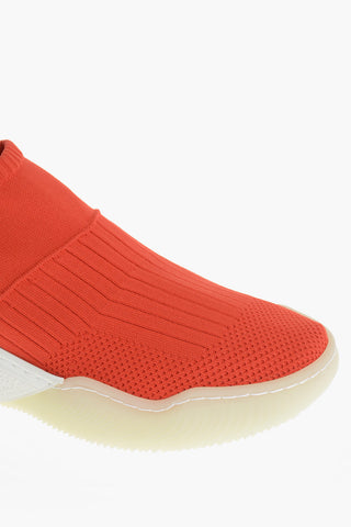 Perforated Fabric Slip-On Sock with Track Sole