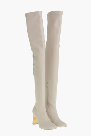 Hohe Stiefel IVY STRETCH Aus Kunstleder Mit 8 cm Absatz