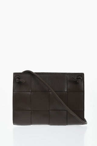 Woven Leather Crossbody Bag