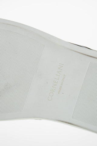 Low-Top Leather Sneakers with Logo Detail