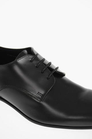 CC COLLECTION Brushed Leather Derby With Leather Sole