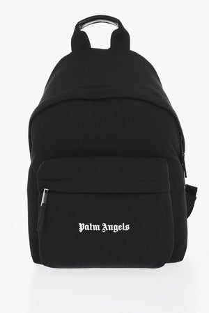 Solid-Color Cordura Backpack with Logo Embroidery