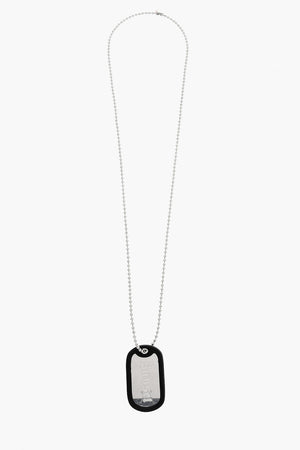Chain Necklace with Tag Pendant