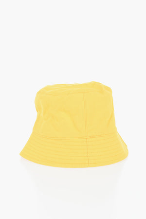 Cappello Bucket in Cotone con Logo in Rilievo