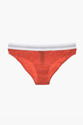 Cotton Panties With Branded Elastic Waistband