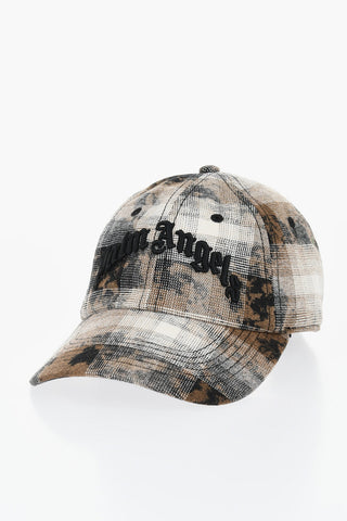 Cappello Cappello a Quadri con Logo in Rilievo