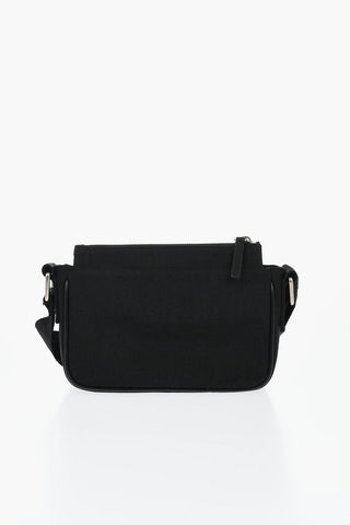 Borsa a Spalla in Nylon con Tracolla Logata