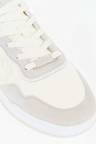 Low Two-Tone Suede Sneakers