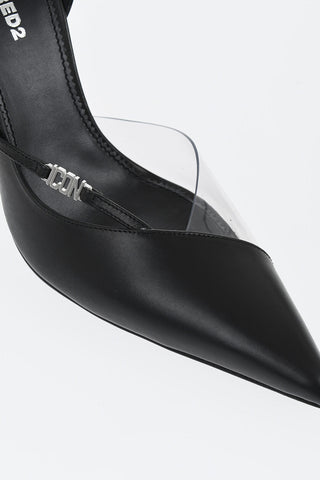 ICON Leather Pumps with Point Toe 10cm