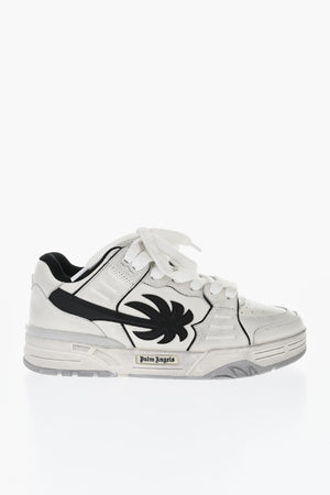 Pebbled Leather Low-Top Sneakers VENICE WORN OUT with Contrasting Maxi Monogram