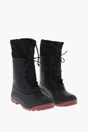 Stiefel aus Leder mit kontrastierender Sohle