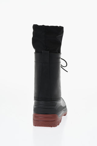 Stiefel aus Leder mit kontrastierender Sohle