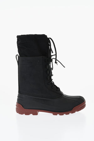 Stiefel aus Leder mit kontrastierender Sohle