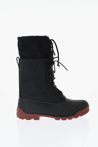 Stiefel aus Leder mit kontrastierender Sohle
