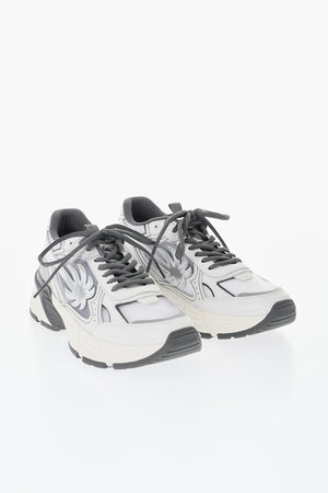 Leather Low-Top Color-Block Sneakers